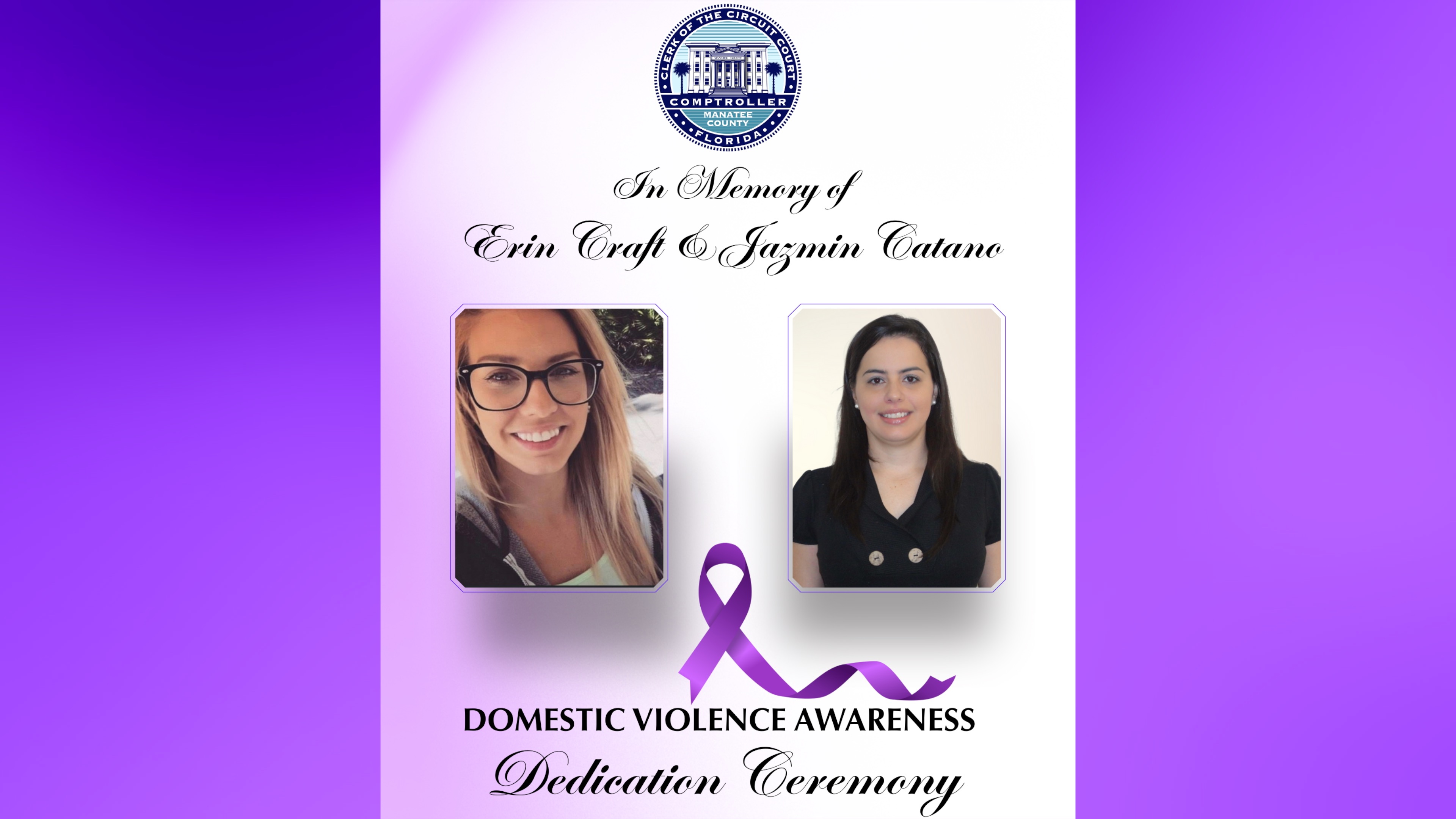 Domestic Violence Awareness - Dedication Ceremony
