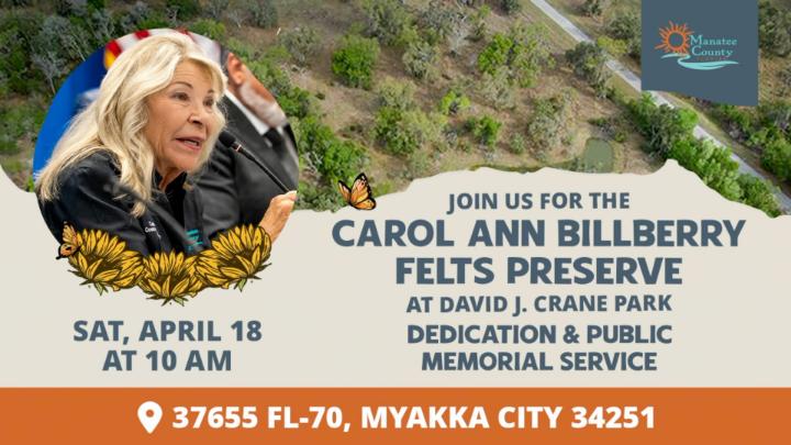 Thumbnail image for Carol Ann Billberry Felts Preserve Dedication & Public Memorial Service