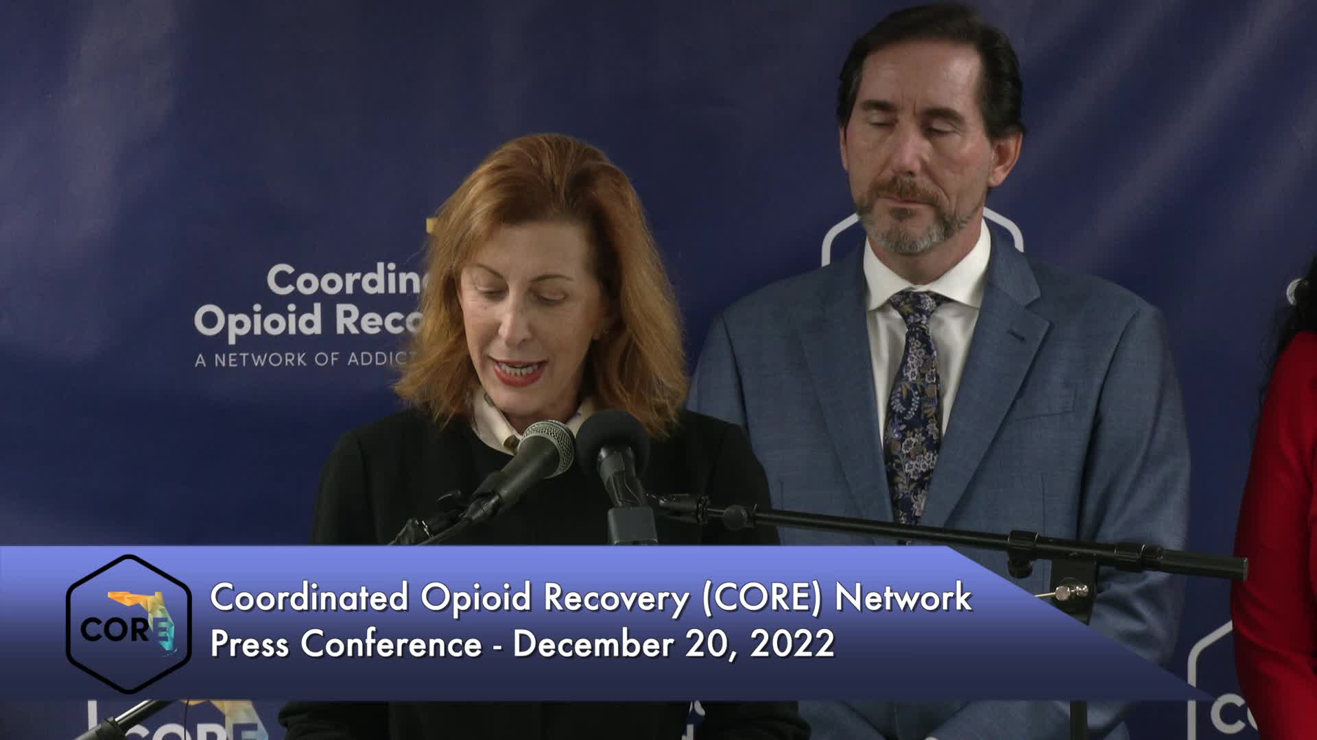 Thumbnail image for Department of Heath - CORE Coordinated Opiod Recovery Network Press Conference 12.21.22
